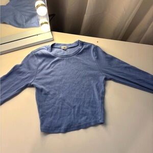 Garage Light Blue Long Sleeve Top